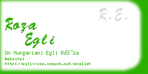 roza egli business card